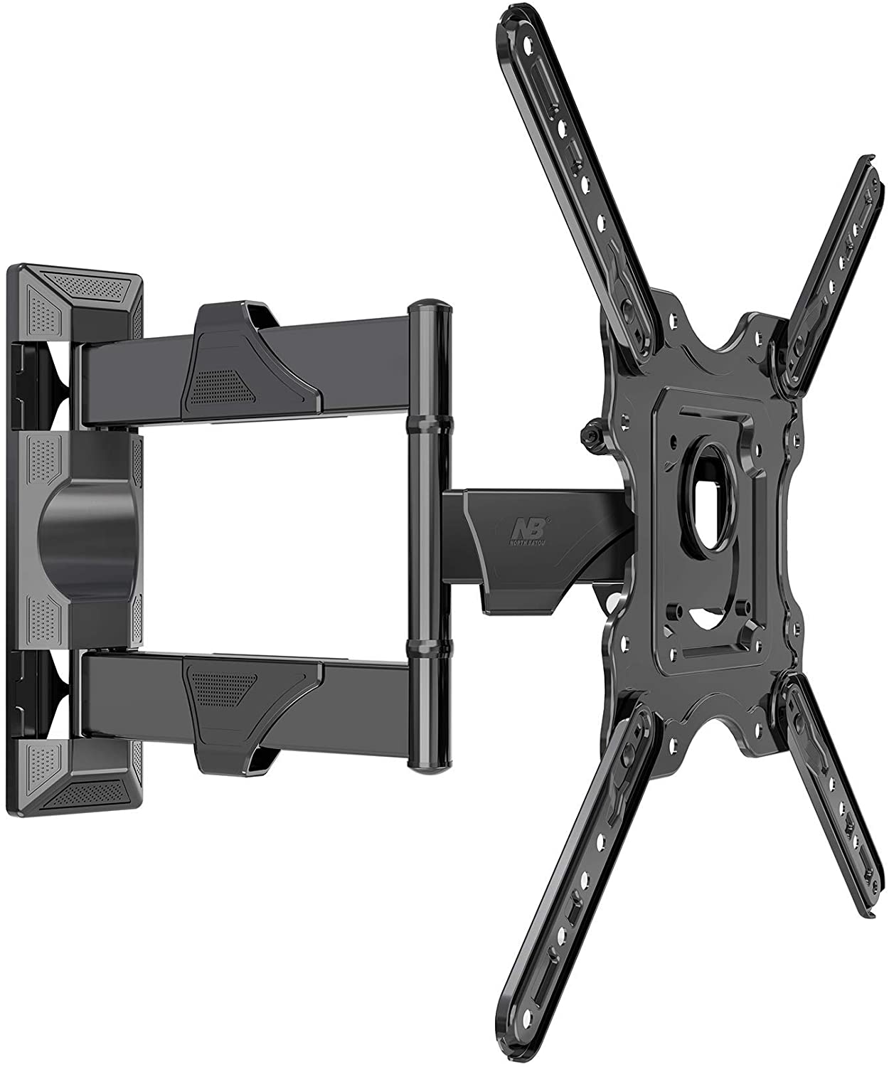 NB North Bayou P4 Full Motion Swivel Articulating TV Wall Mount Bracket for 32"-55" LED LCD Plasma Flat Screen Monitor up to 32kg Black