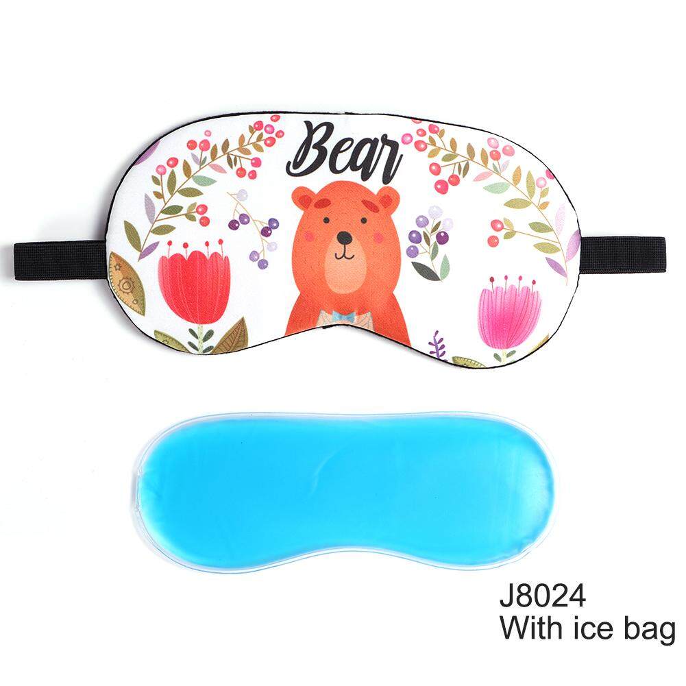 Sleep Mask Lightweight Creative Cartoon Eye Mask Eye Cover Sleeping Eyepatch Sleep Mask Travel Relax Kids Blindfold