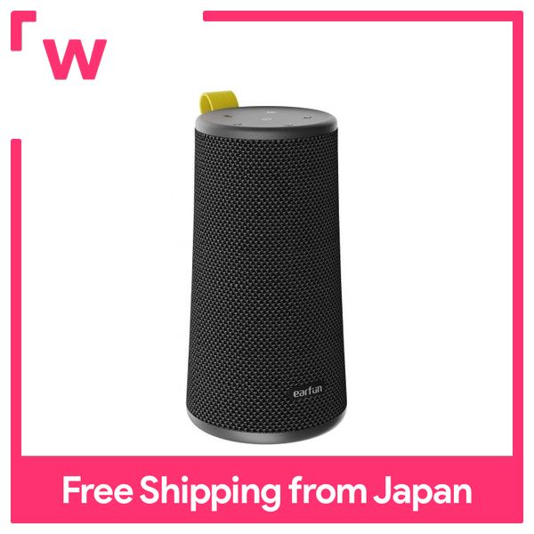 EarFun UBOOM Bluetooth 5.0 speaker High sound quality 360° sound Bass boost 24W Loud volume IPX7 Fully waterproof Stereo pairing DSP technology 16 hours continuous playback Voice assist function Hands