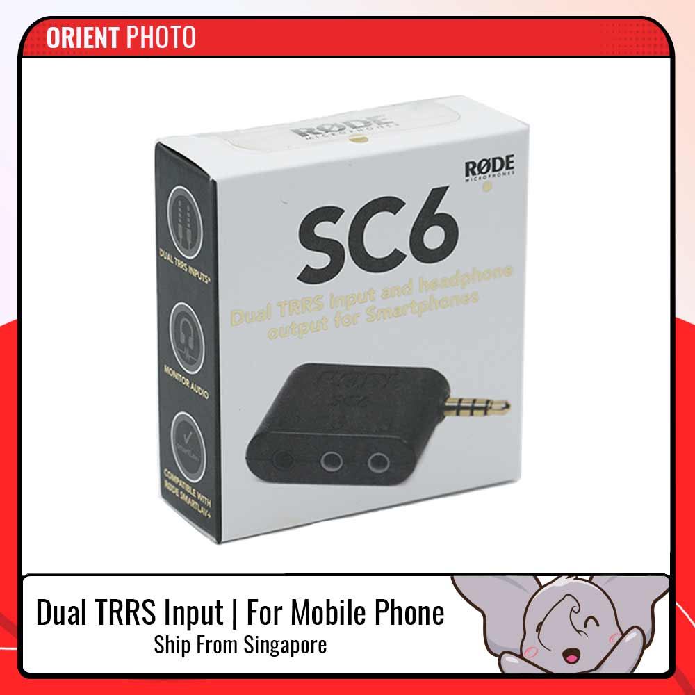 RODE SC6 Dual TRRS Input and Headphone Output for Smartphones