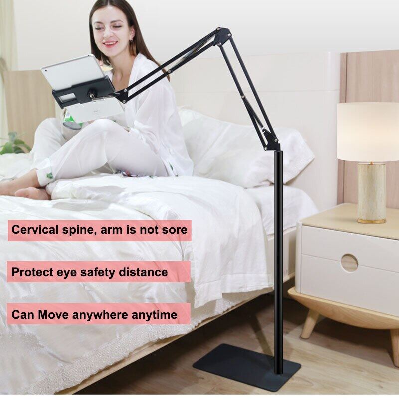 【SG LOCAL SELLER】Hot sales IPad Tablet Stand Phone Holder 1.35M length Lazy Floor Stand for 3.5-11 Inches Tablet handphone