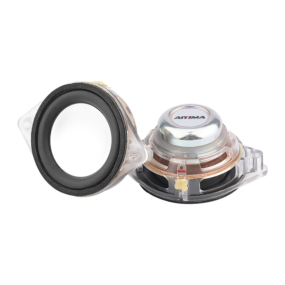 AIYIMA 2Pcs 45MM 8 Ohm 5W 1.75 Inch Full Range Audio Speaker Driver Sound Speaker Home Theater Crystal Loudspeaker