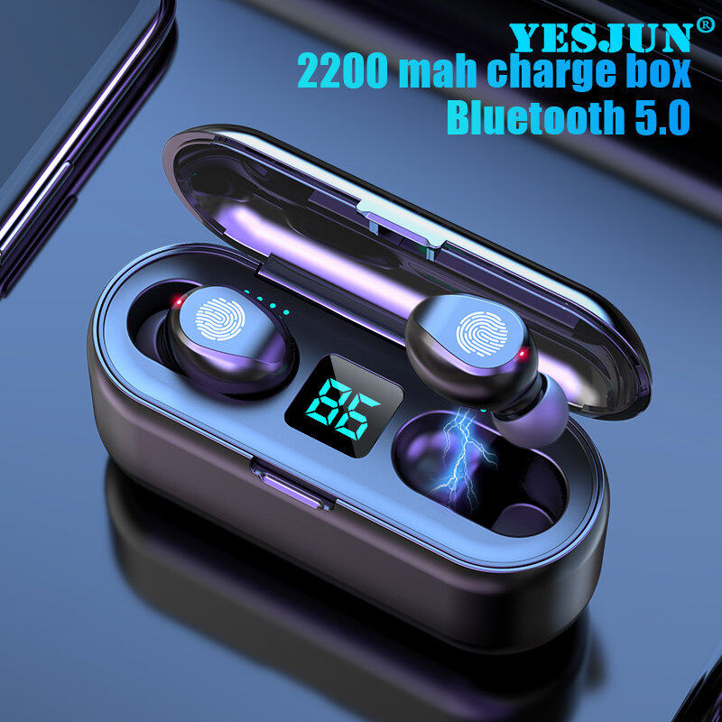 TWS Bluetooth Earphones with Microphone Touch Control Wireless Headphones HIFI Mini In-ear Earbuds Sport Running Heasets HD Call