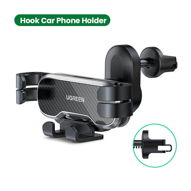 UGREEN Car Vent Phone Mount Air Cell Phone Holder Gravity Compatible for i-Phone 13 12 11 Pro Max SE XR XS X 6S 7 Plus 8 6 Samsung Galaxy Note20 S22 Ultra Google Pixel 4