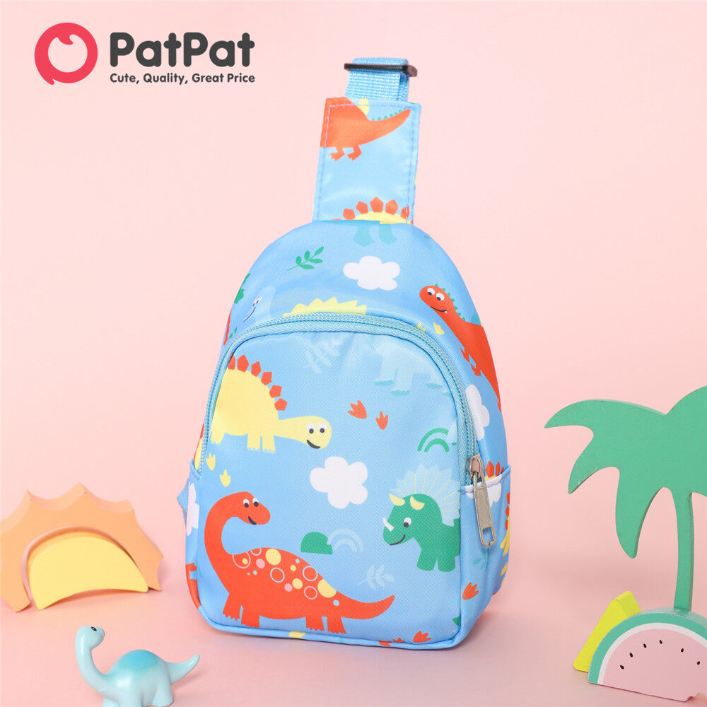 PatPat Kids Unicorn Dinosaur Pattern Chest Bag Sling Bag for Boy Girl