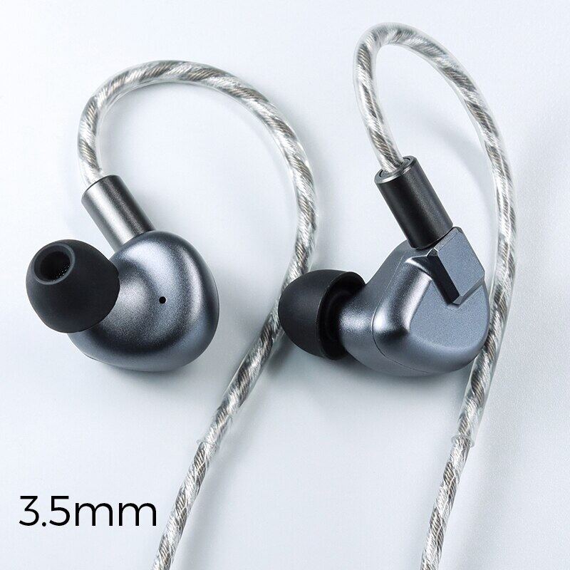 Shuoer S12 | 14.8mm Planar Magnetic Driver IEM Hi-Fi Earphones with Silver Plated Monocrystalline Copper Cable 3.5mm Headphones