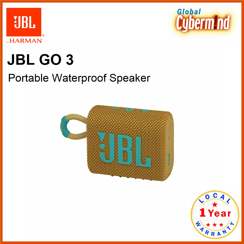 JBL GO 3 Portable Waterproof Speaker (Brought to you by Global Cybermind)