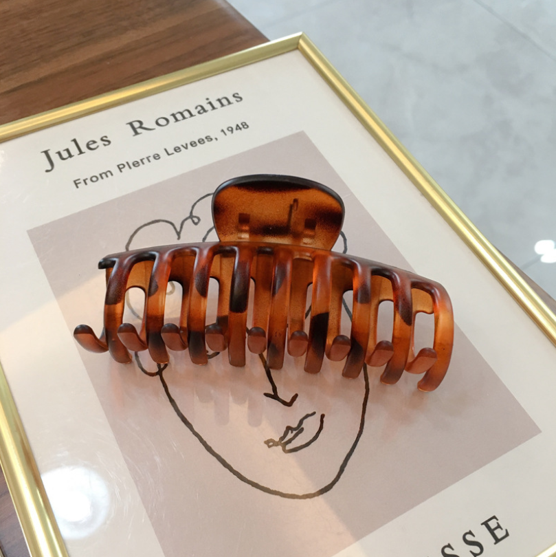 [SG] 9cm Light&Tight Big Women Hair Clip Scrub Claw, Korean Shark Hair Clip Ponytail Holder Clamp Simple Bath Shower Banana Clip Simple Hair Tool Bath Hair Accessories