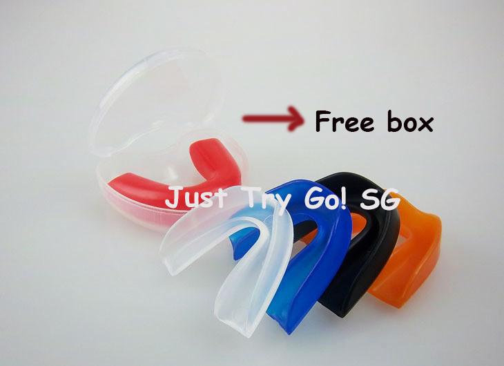 (SG Stock)Mouth Guard❤Teeth Protect❤Sports Mouth Guard Gum Shield Oral Grinding Teeth❤Fit Boxing MMA Basket (transparent available only)