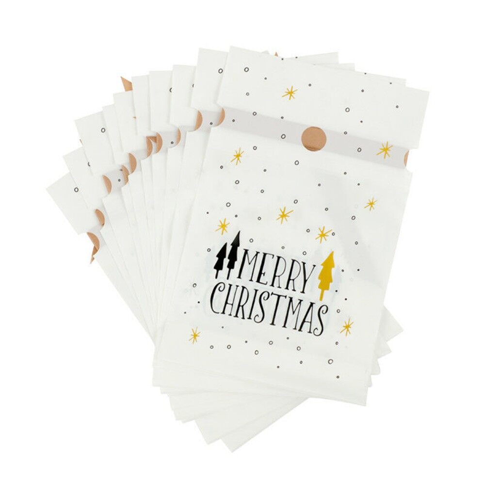 [YOY] 10PCS/Set Christmas Drawstring Gift lacing Bags Reusable Wrap Bags Cookies Candy Pouch