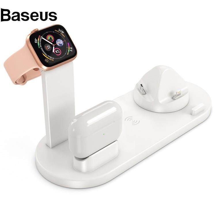 Baseus B-07 3-in-1 15W Wireless Charger Multi-function Charging Station Portable Charging Stand with 110cm Cable for iPhone Series/AirPods/iWatch