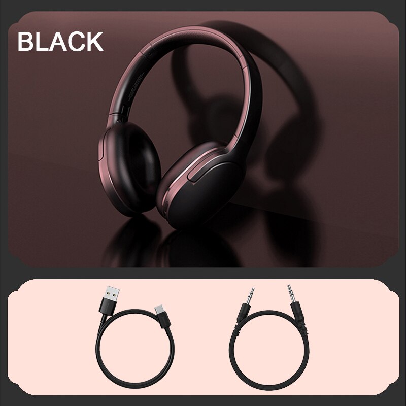 Baseus D02 Pro Wireless Bluetooth Headphone Foldable Wireless Earphones For Music Bluetooth 5.0 Over the Ear Headset Headphones