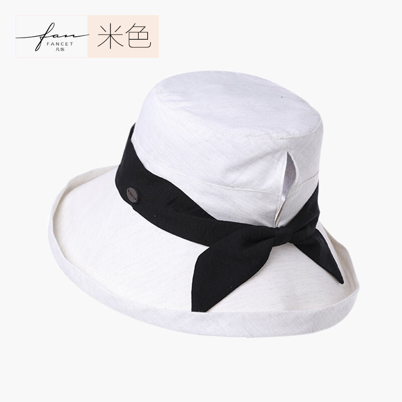 Hat Female Summer Fisherman Hat Korean Style Fashionable All-Match Sun Hat UV-Proof Big Edge Sun Protection Hat Japanese Sun Hat
