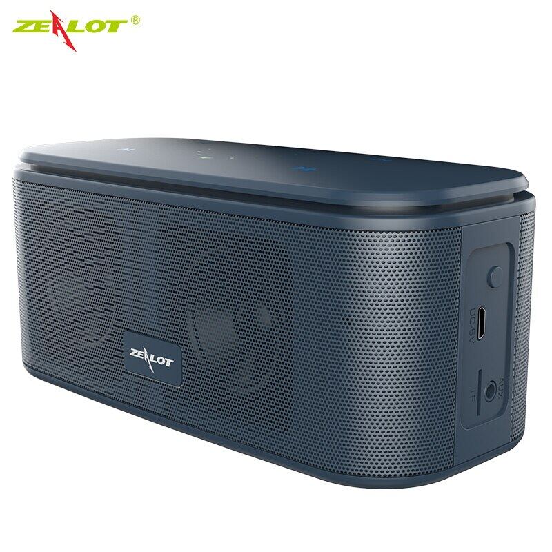 ZEALOT S25 Bluetooth 5.0 Wireless Speaker Portable Speakers Colums Deep Bass Soundbar，IPX6 Waterproof,Sound Pulse