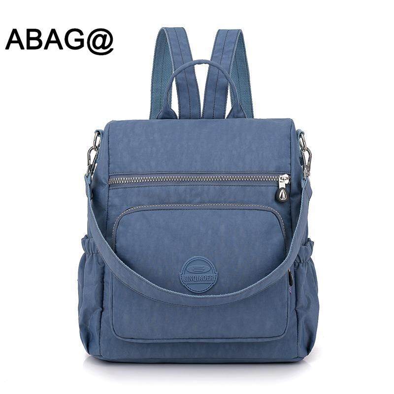 2020 New Design Women's Waterproof Backpack Large Capacity Nylon Rucksack Shoulder Bags