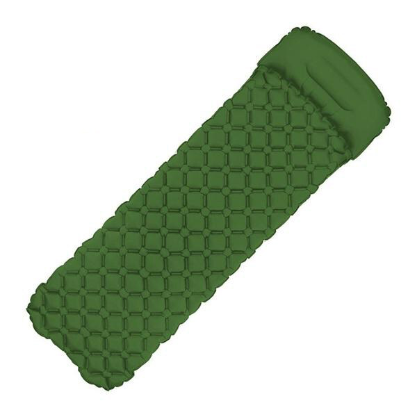 Afdeal Inflatable Sleeping Pad Outdoor Camping Inflatable Mattress Bed with Pillows Ultra-Light Nylon TPU Damp Proof Folding Travel Air Mat Cushion with Pump