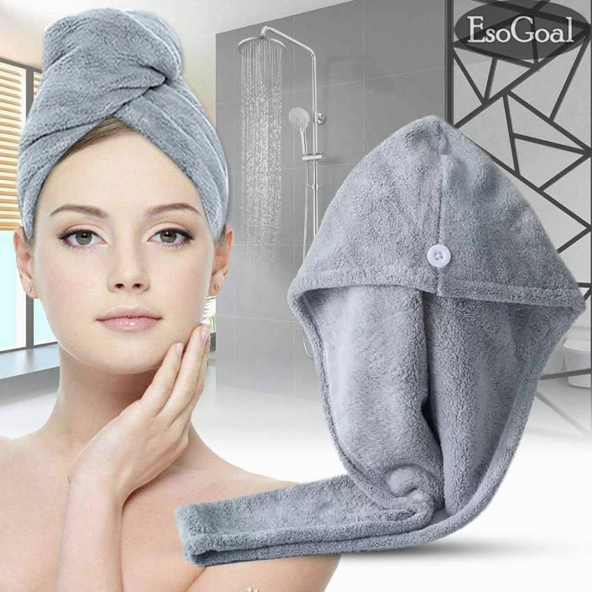 EsoGoal Dry Hair Cap Microfiber Quick Dry Towel Magic Hair Towel Wrap for Women