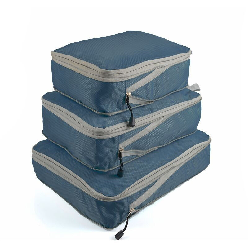 3PCS Compression Packing Cubes Expandable Storage Travel Luggage Bags Organizer
