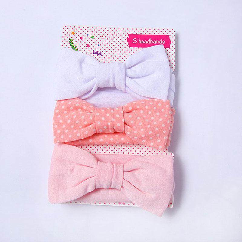 3Pcs/Set New Floral Bows Baby Girl Headbands Girls Headband Turban Newborn Bow knot Elastic Hair Band Accessories