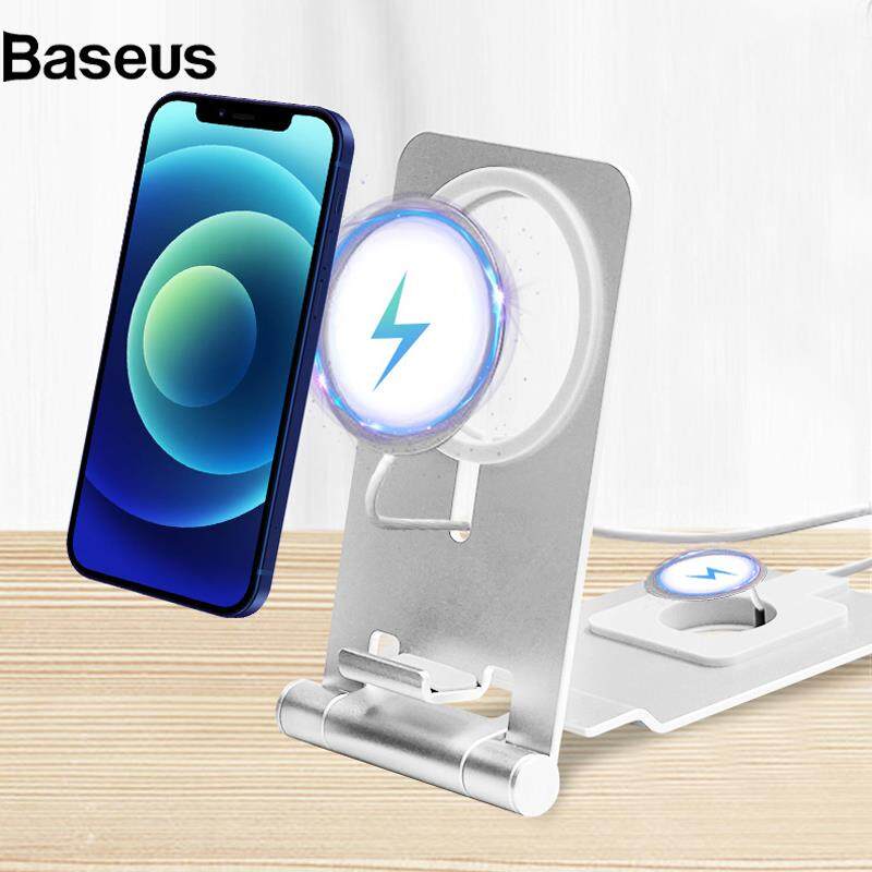 Baseus 2-in-1 Wireless Charger Holder Phone Watch Charging Desktop Stand for Apple Watch iPhone Magsafe