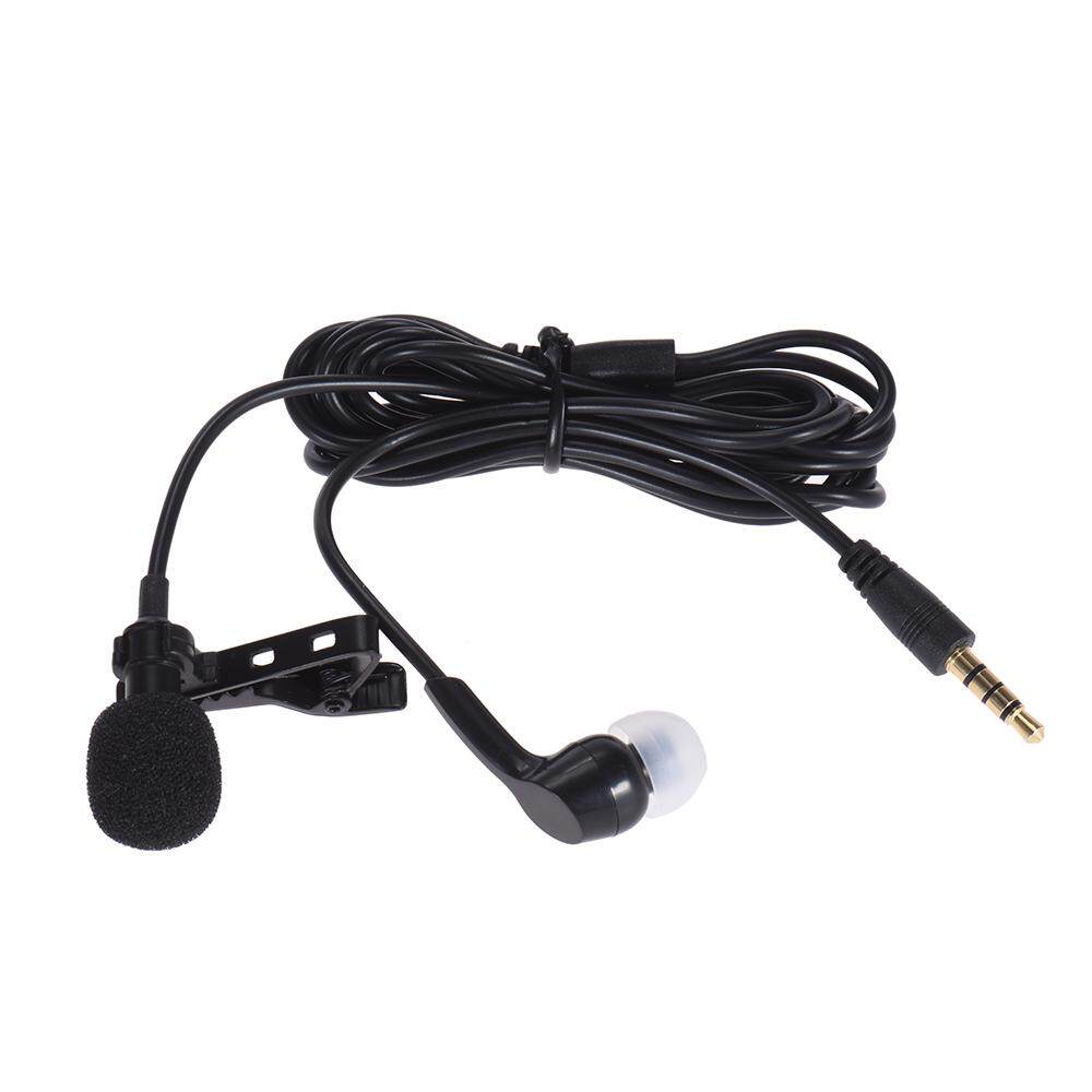 Andoer Mini Clip-on Lapel Lavalier Microphone Mic Earphone Omni-directional Condenser Hands-free 3.5mm Jack for i-Phone 6/6 plus/5 i-Pad Smartphones Computer PC Laptop Loudspeaker Li-ve Str-eam Singin